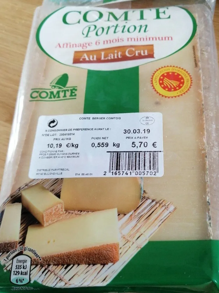 Comté portion