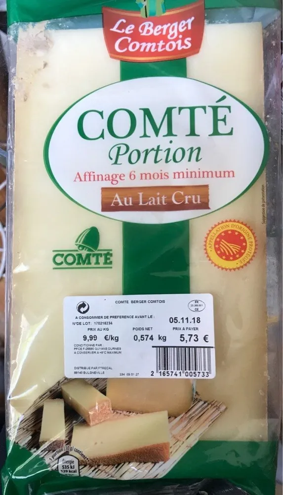 Comté portion
