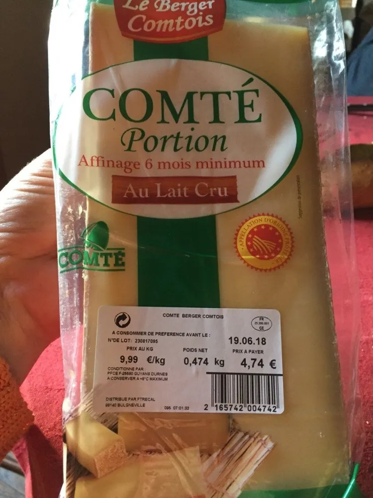 Comte au lait cru