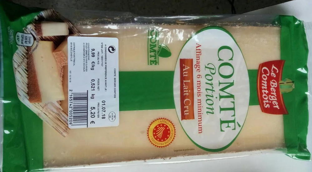 Comté portion au lait cru
