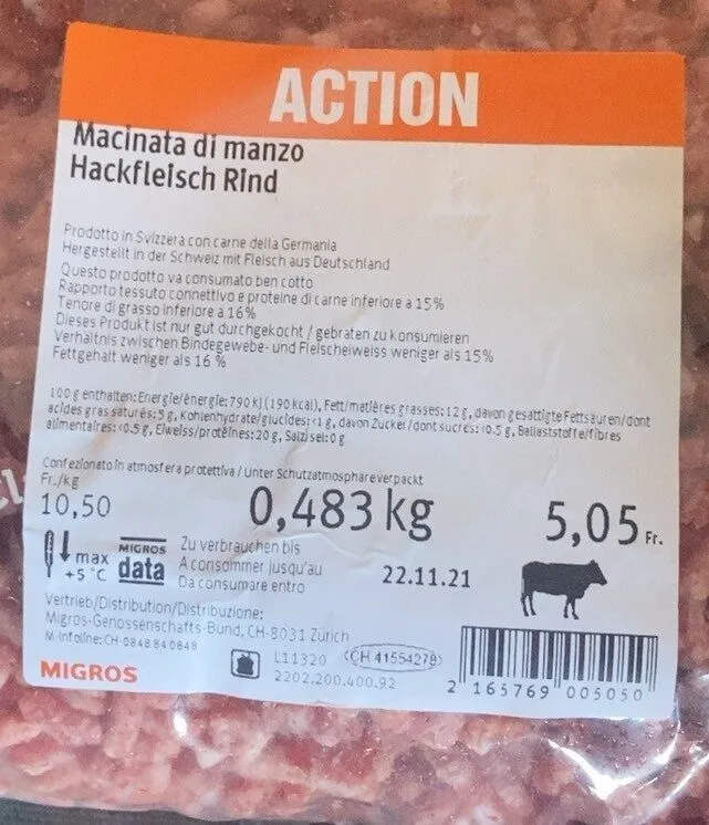 Macinata di manzo
