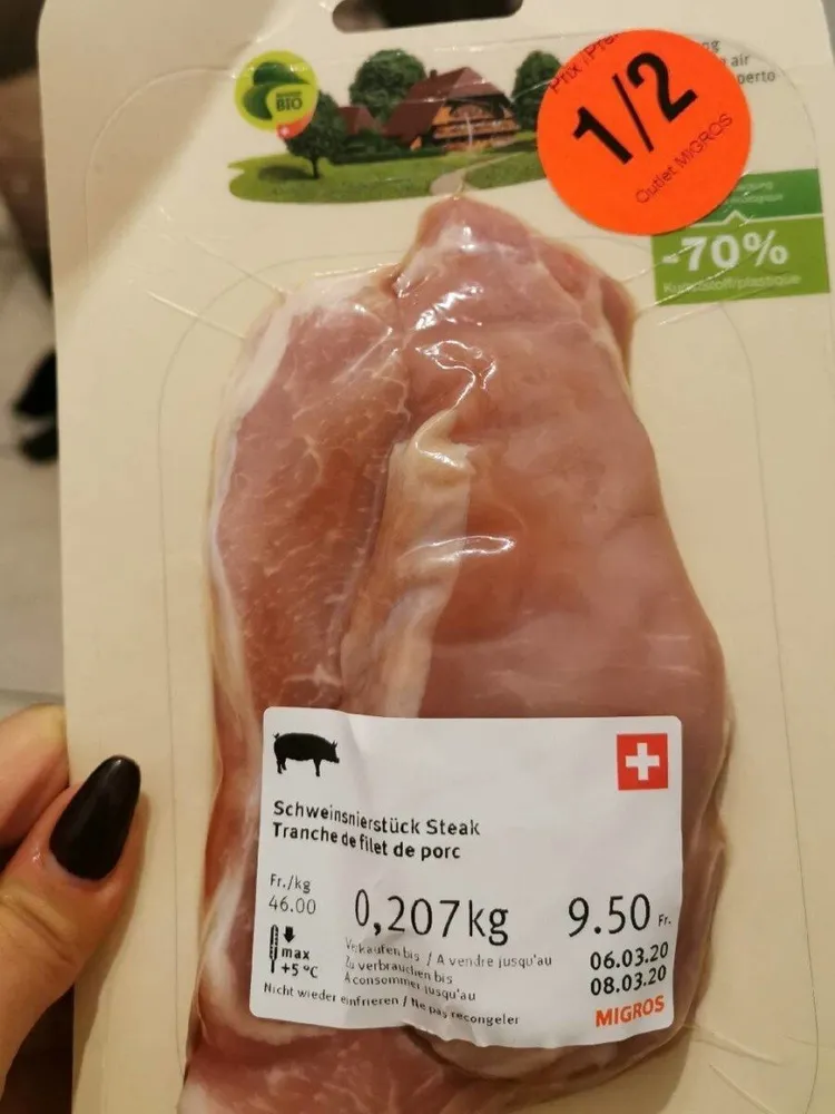 Tranches de filet de porc