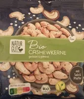 Bio Cashewkerne mit Salz und Pfeffer