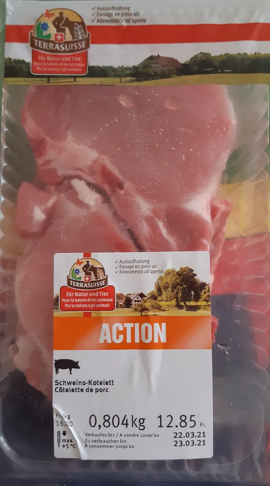 Côtelette de porc