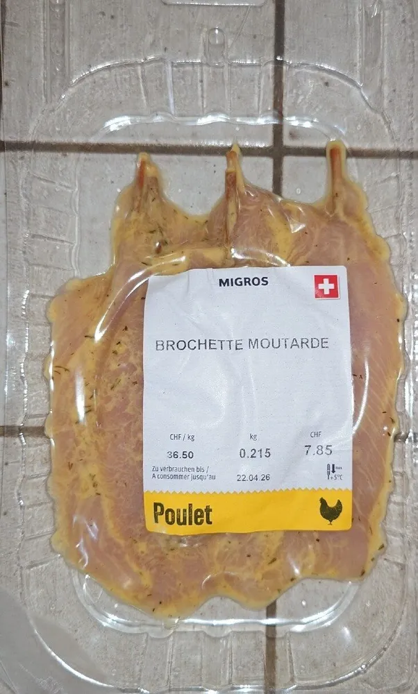 Brochettes De Poulet À La Moutarde
