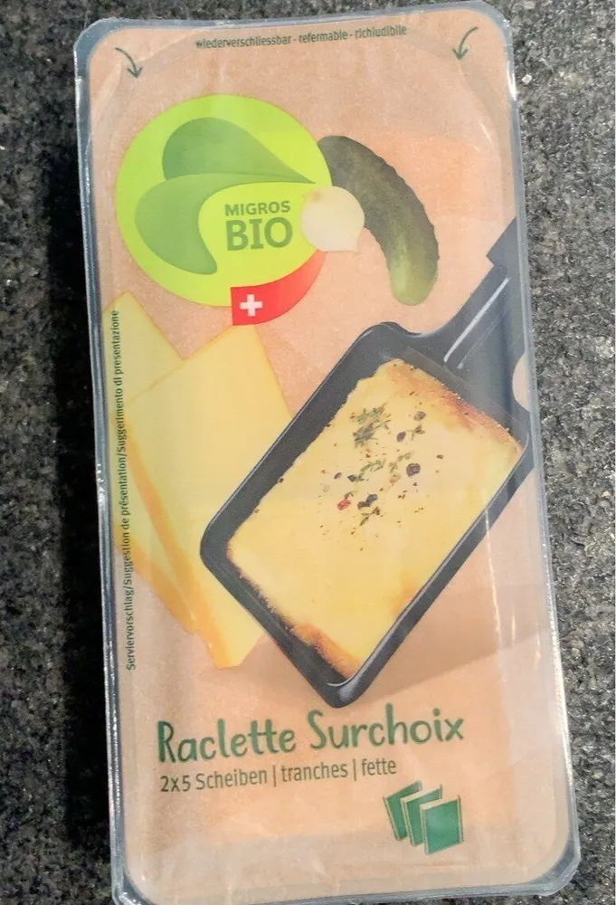 Raclette Surchoix Bio en tranches