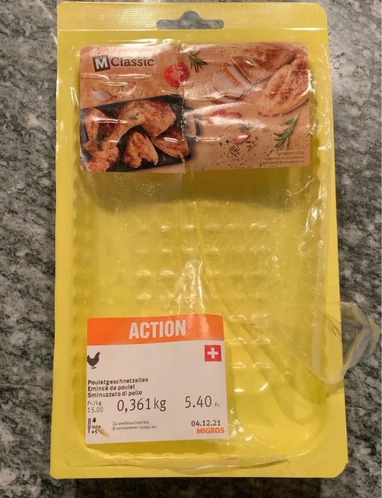 Emincé de poulet