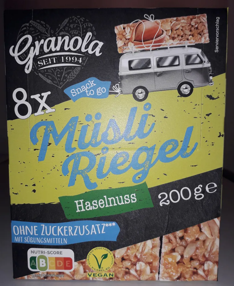 Müsli Riegel - Haselnuss