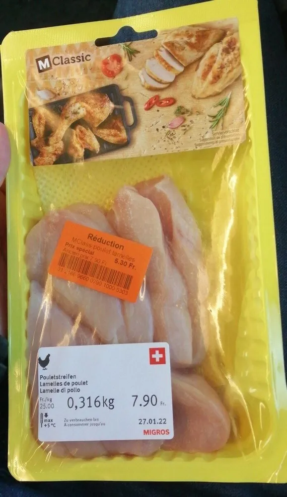 Mclass poulet lamelles