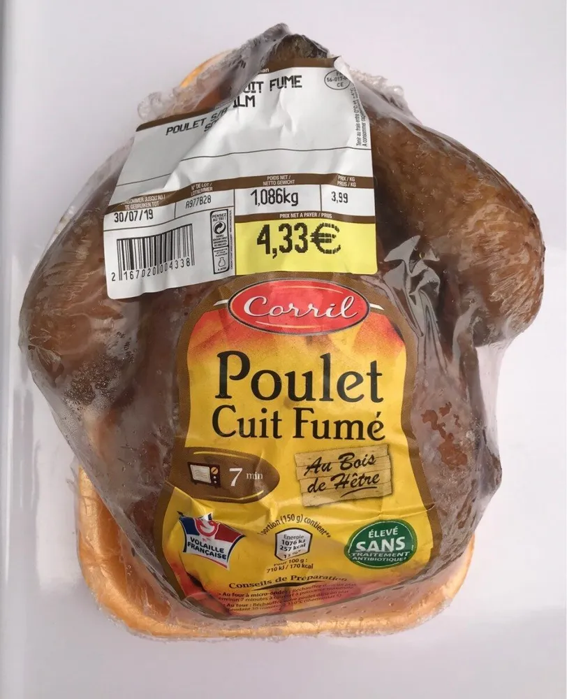 Poulet Cuit Fumé