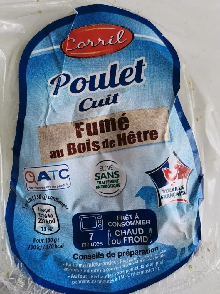 Poulet Cuit Fumé au Bois de Hêtre