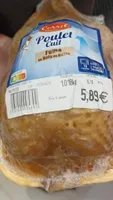 Poulet cuit fumé