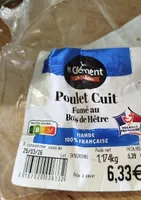 Poulet cuit fumé au bois de hêtre
