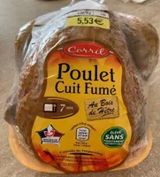 Poulet cuit fumé