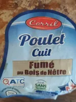 Poulet cuit fumé