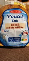 Poulet cuit fumé au bois de hêtre