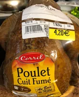 Poulet cuit fumé
