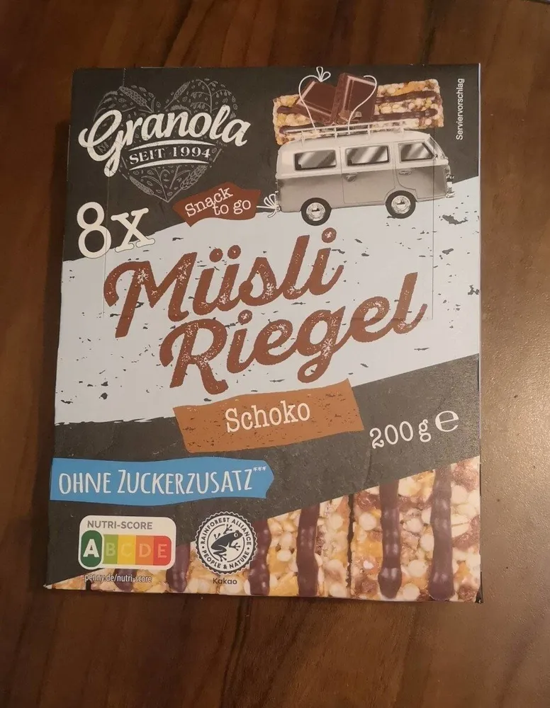 Müsli Riegel Schoko