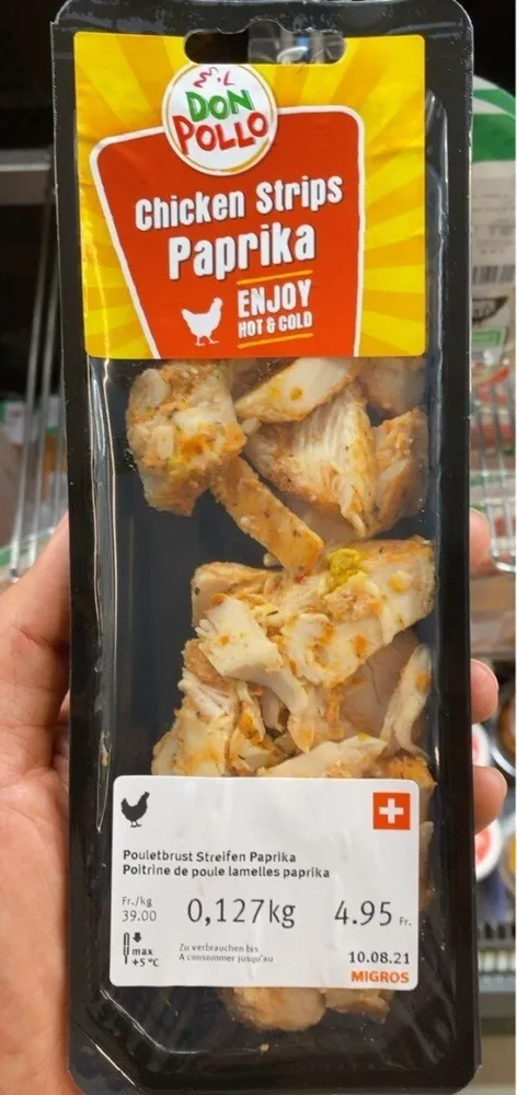 Chicken strips paprika