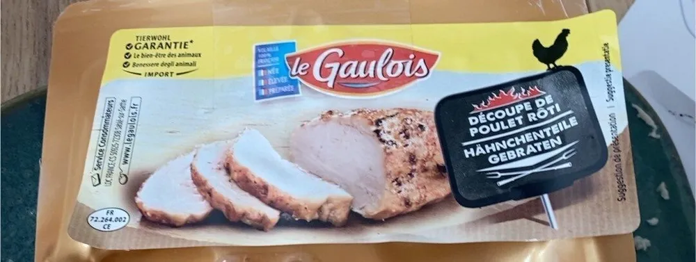 Decoupe de poulet roti