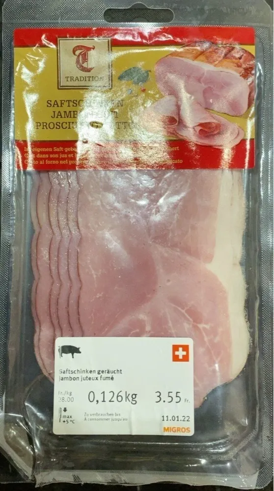 Jambon juteux fumé