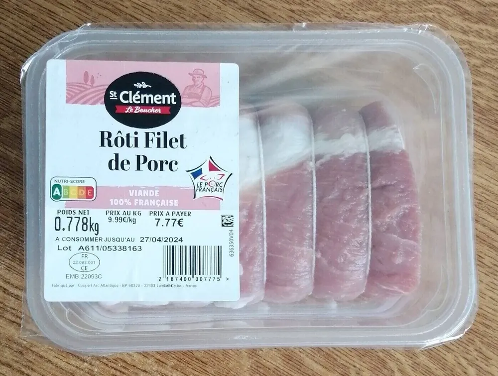 Rôti filet de porc