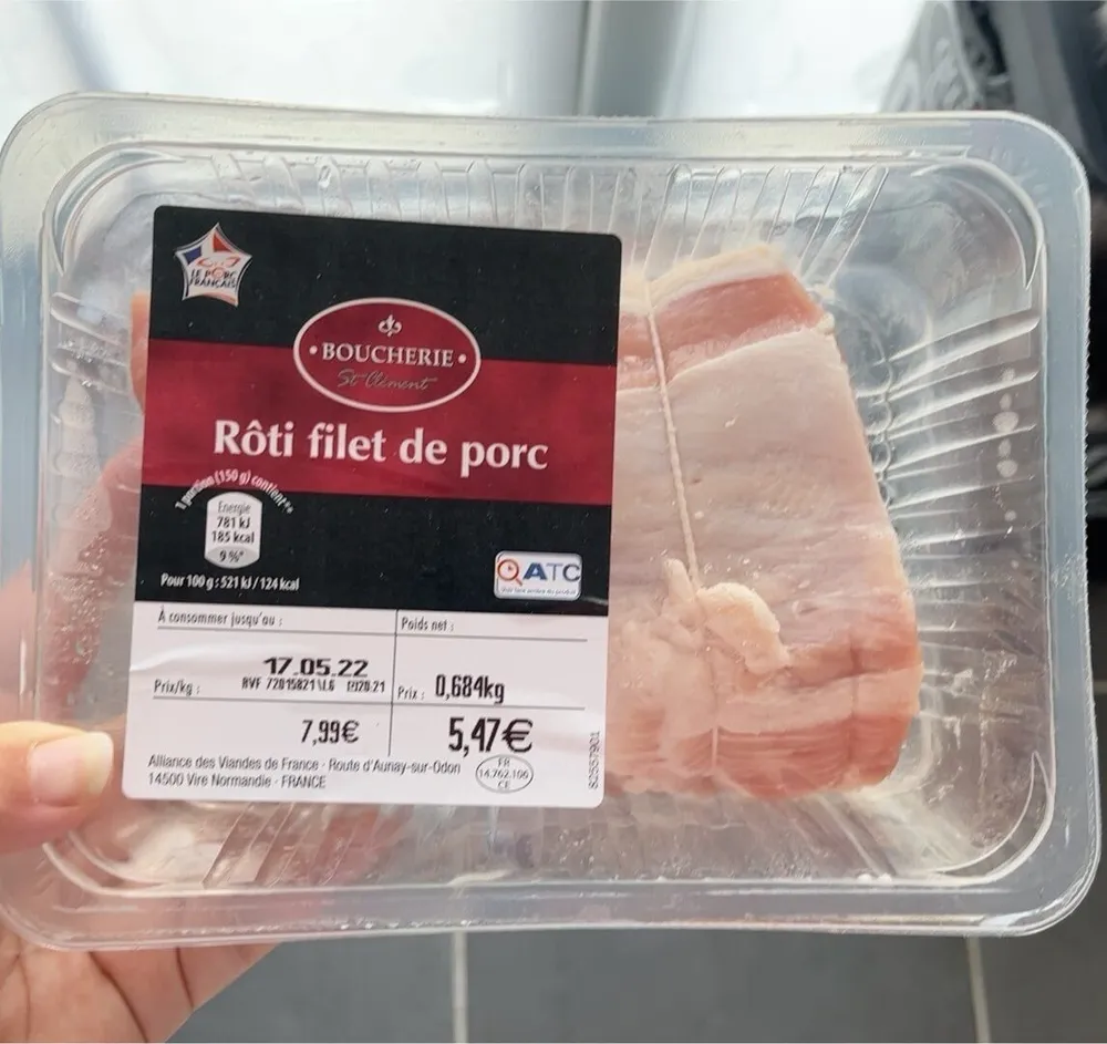Roti filet de porc