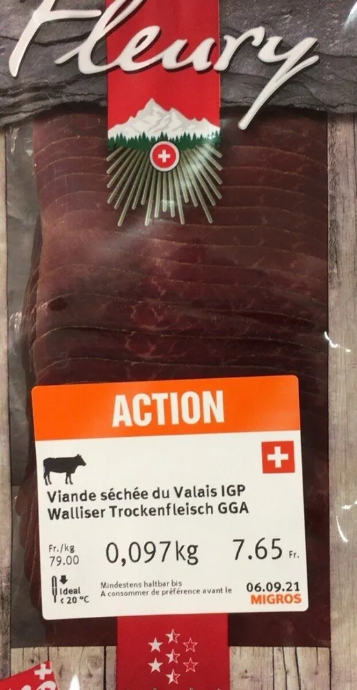 Viande séchée du Valais IGP