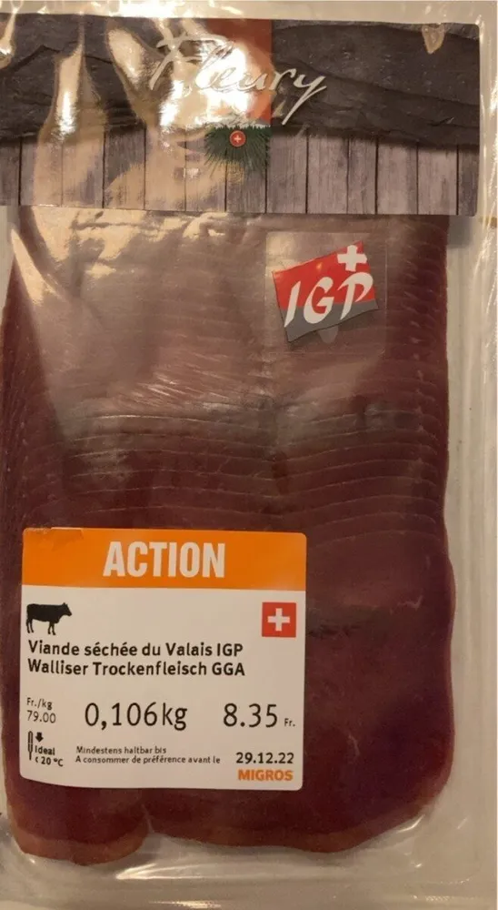 Viande séchée du Valais IGP