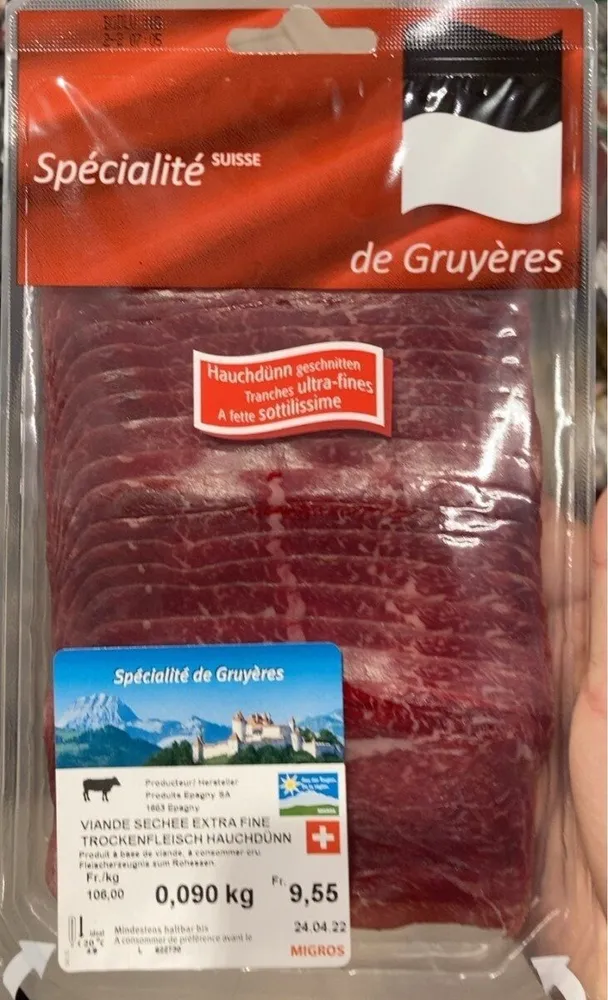 Viande sechee extrafine