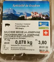 Saucisse sèche la Josephine
