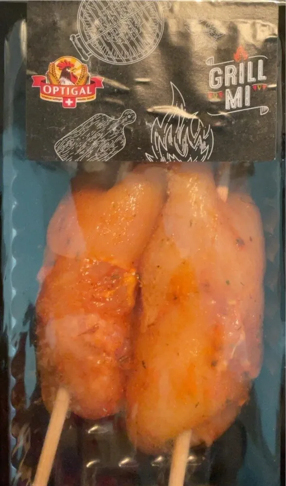 Spiedini di pollo fiaccola
