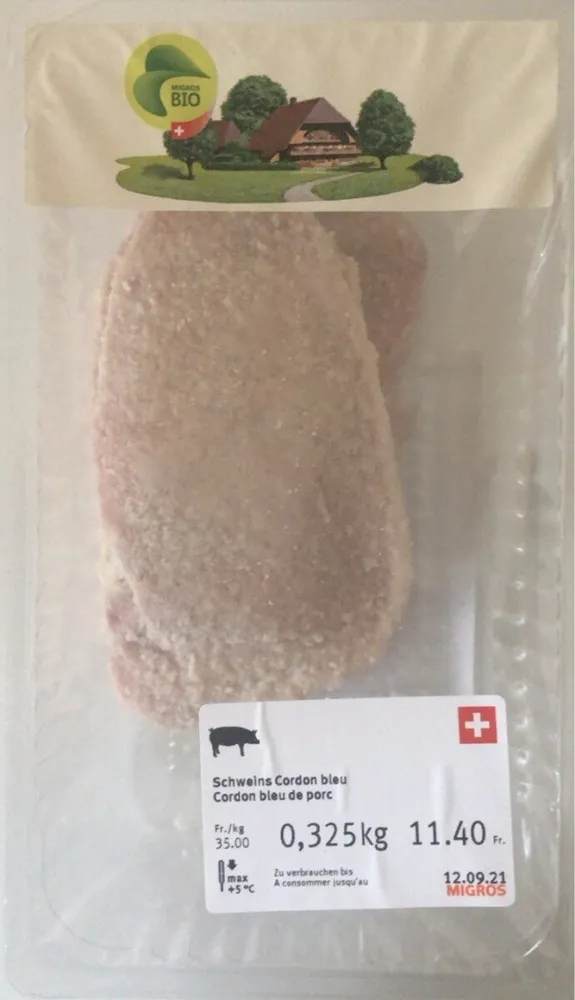Cordin bleu de porc