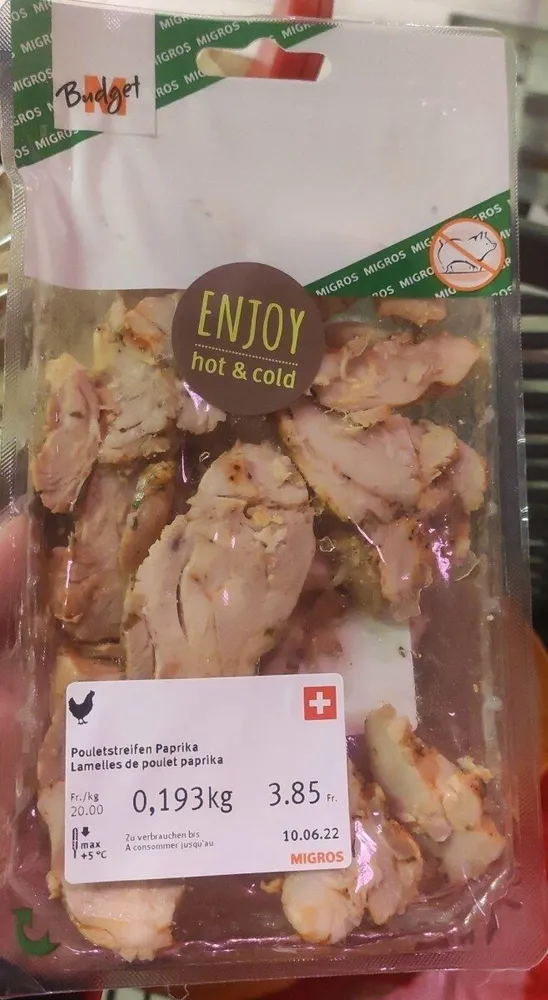 Lamelles de poulet paprika