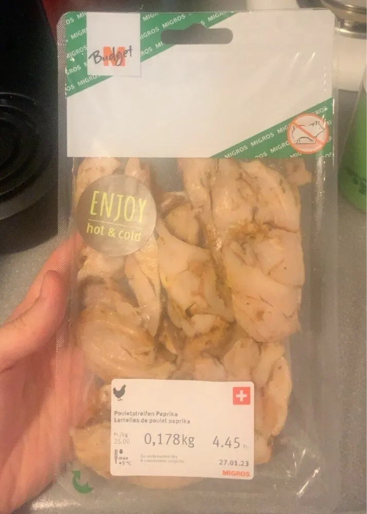 Lamelles de poulet paprik