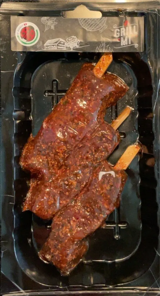 Spiedino di manzo marinato