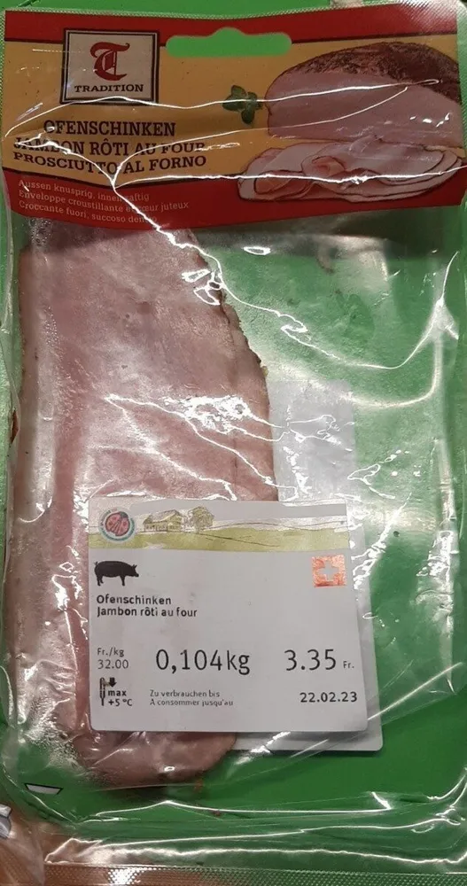 Jambon rôti au four