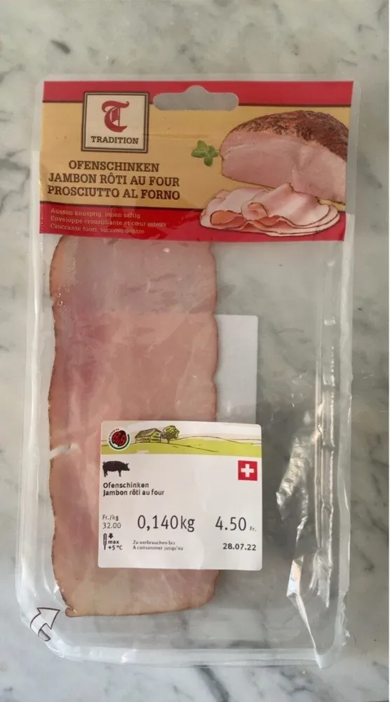 Jambon rôti au four