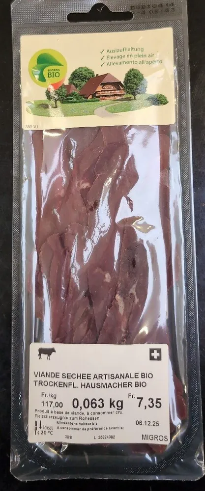 Trocken Fleisch Bio