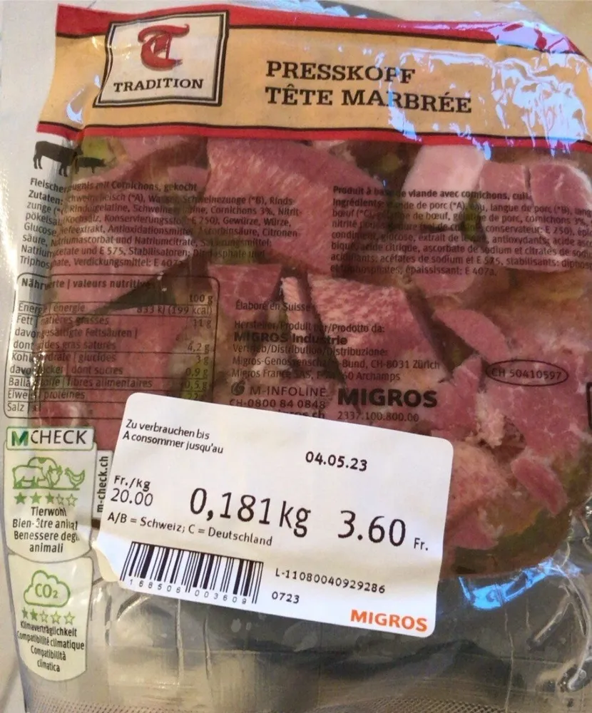 Tête Marbree