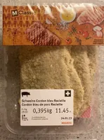 Cordon bleu de porc Raclette