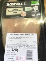 2 filets de poulet fermier bio jaune