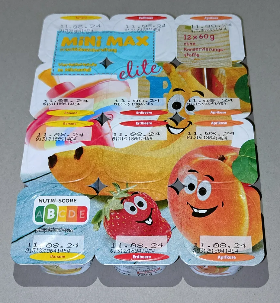 Mini-Max - Banane, Erdbeere, Aprikose