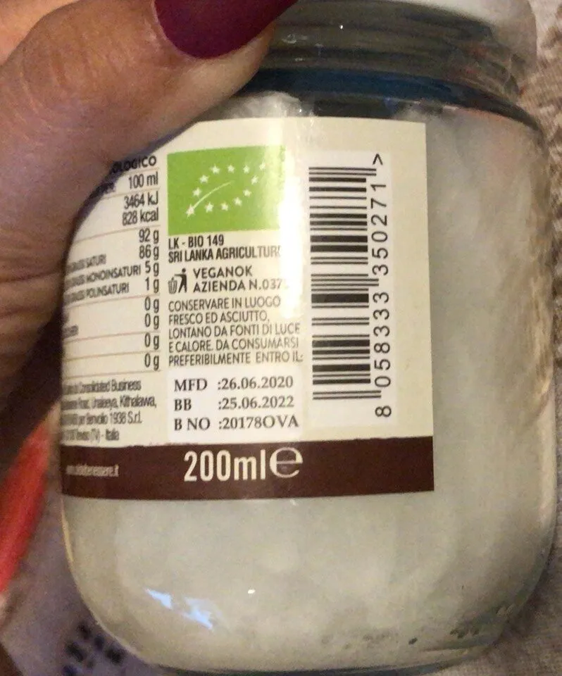 Olio di cocco