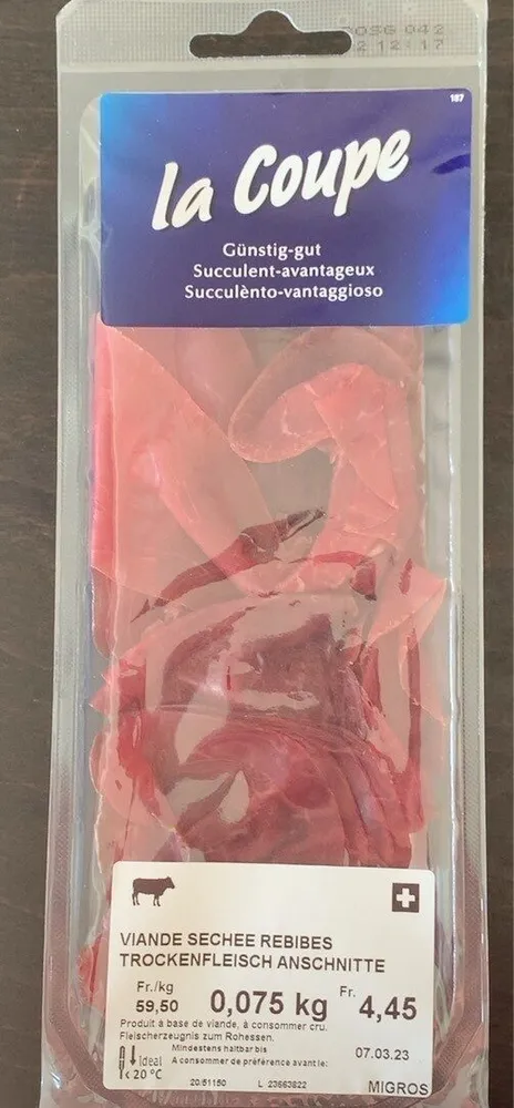 Viande sechée rebibes