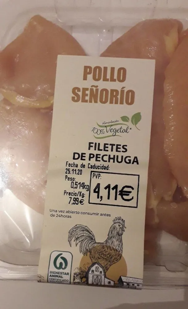 Filete de pechuga de pollo