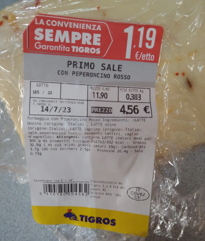 Primo sale con peperoncino rosso