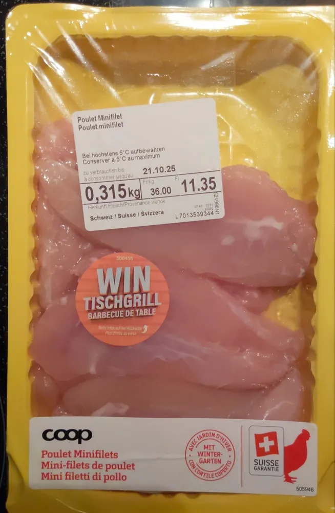 Poulet Minifilets