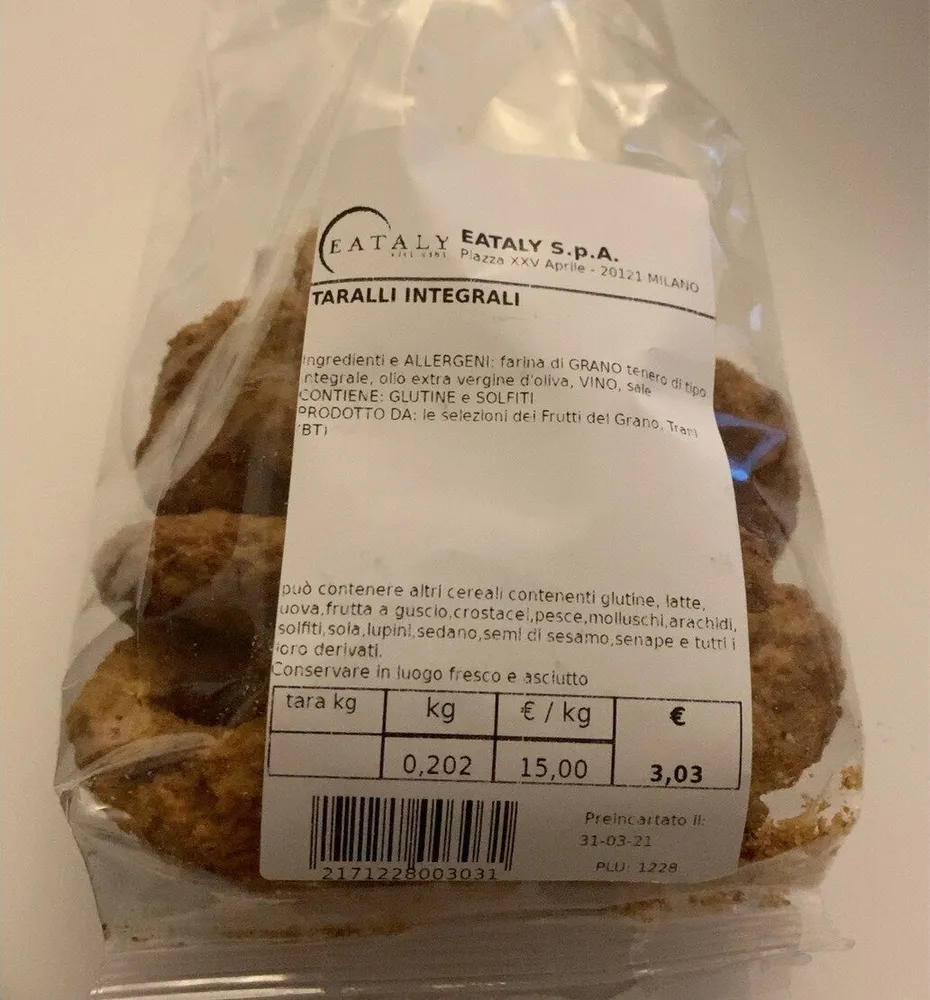 Taralli integrali