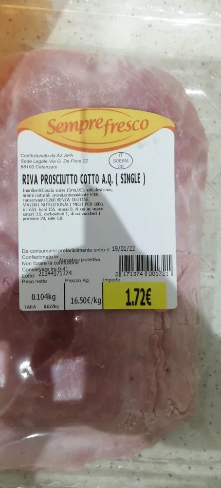Prosciutto cotto
